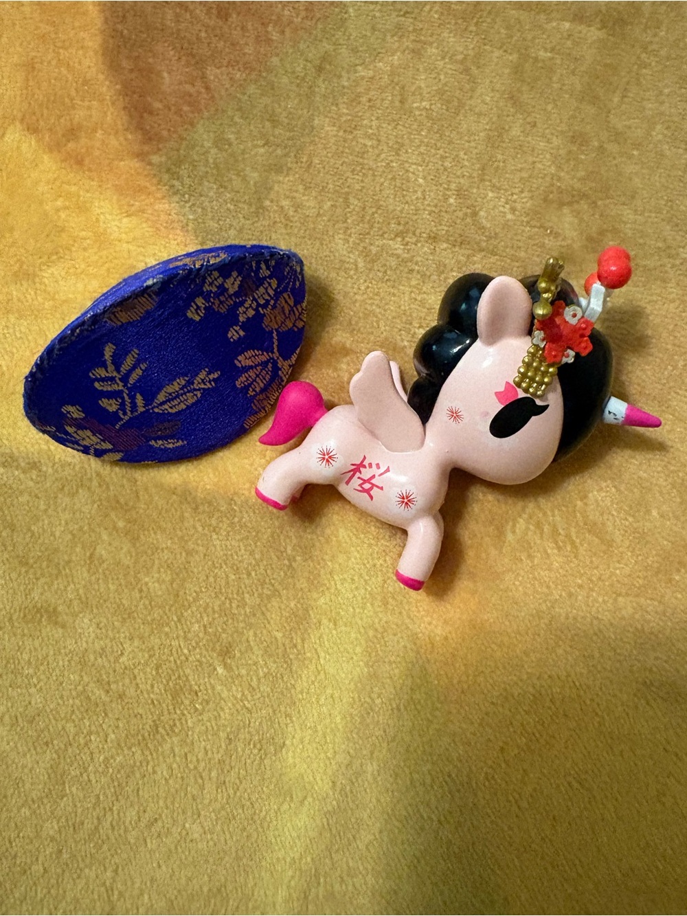 tokidoki Sakurako Unicorno from cherry blossom series and Asian pouch